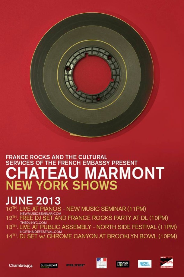 CHATEAU MARMONT ANNOUNCES NEW YORK TOUR IN JUNE