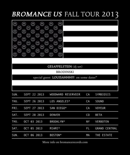 Bromance US Fall Tour 2013