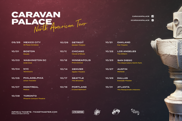 Caravan Palace – On tour in the US in October