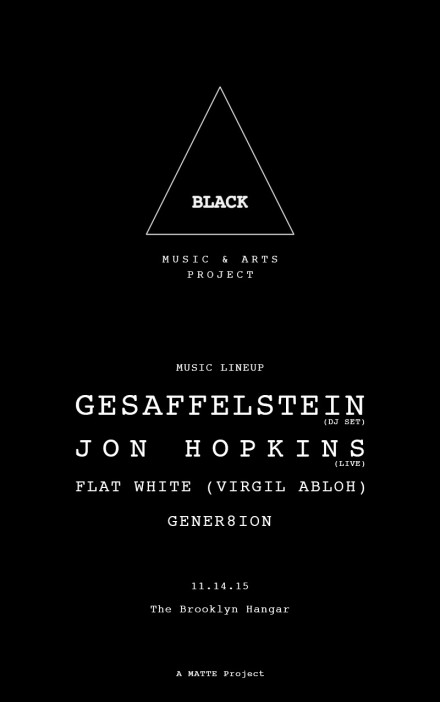 Gesaffelstein & Gener8ion at MATTE Black (Brooklyn Hangar 11/14)