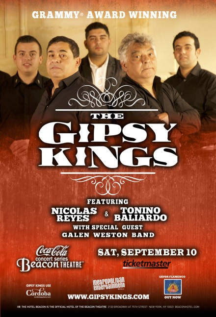 The Gipsy Kings at Beacon Theatre September 10th