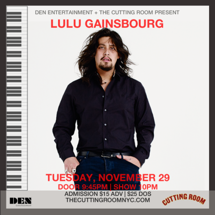 Lulu Gainsbourg at the Cutting Room NYC in November