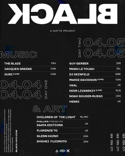 The Blaze – Opening concert of BLACK in New York