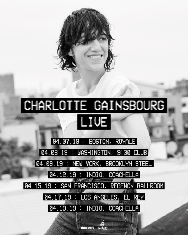 Charlotte Gainsbourg: On tour in the US in April + Tickets Giveaway