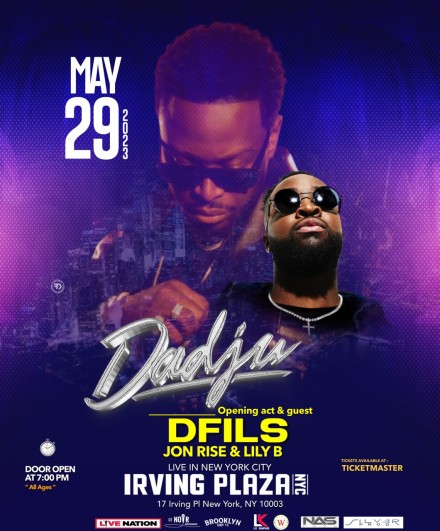 DFILS opening for French Superstar Dadju at Irving Plaza NYC on May 29th